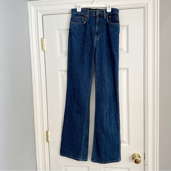 Equipment Duprey Blue Bootleg Jeans denim 70s 80s 90s Y2K Size 27 High Waist - Picture 5 of 16